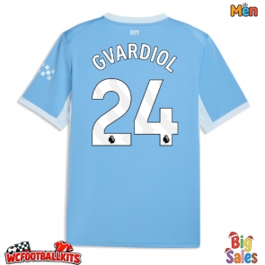 Manchester City Josko Gvardiol #24 Replica Home Stadium Shirt 2026-27 Short Sleeve